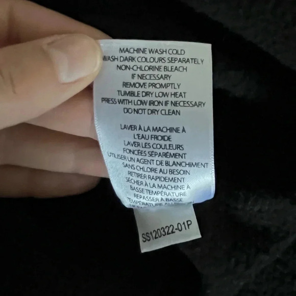 Kersh/ Black pullover crew neck sweater/  Side slits/ Size US XL - Picture 6 of 10